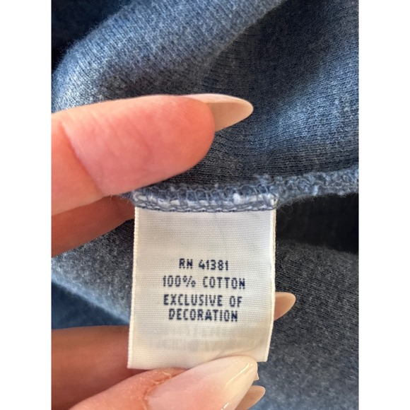 Polo Ralph Lauren Men's Blue Cotton 1/4 Zip Pullover Sweater Size L - Picture 5 of 5